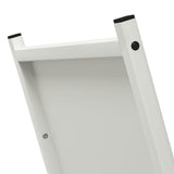vidaXL Brandhoutrek 69,5x35x81 cm koudgewalst staal zwart