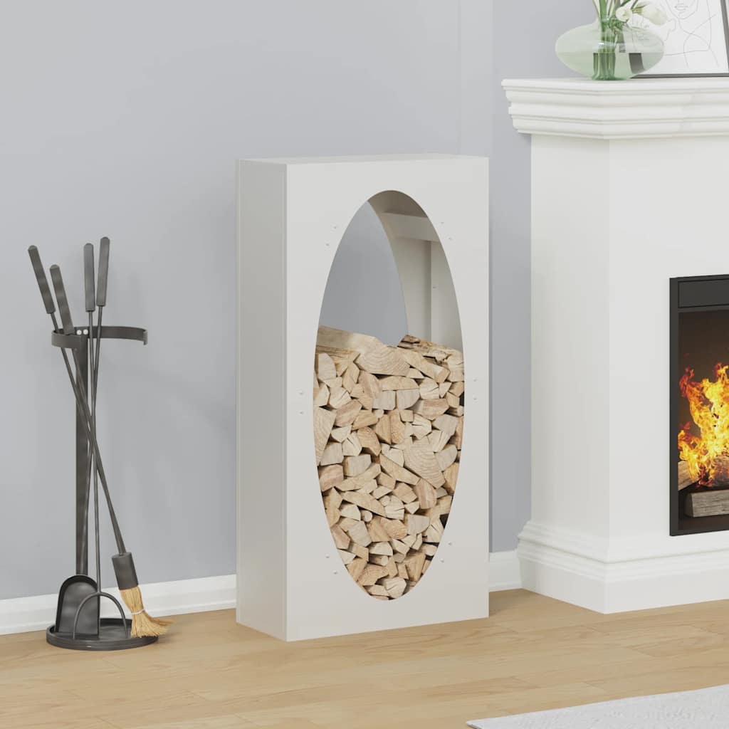 vidaXL Brandhoutrek 50x23x100 cm koudgewalst staal zwart