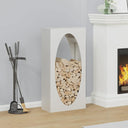 vidaXL Brandhoutrek 50x23x100 cm koudgewalst staal zwart