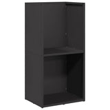 vidaXL Brandhoutrek 40x30x80 cm koudgewalst staal zwart
