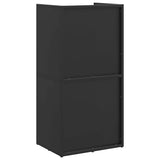 vidaXL Brandhoutrek 40x30x80 cm koudgewalst staal zwart