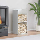 vidaXL Brandhoutrek 40x30x80 cm koudgewalst staal zwart