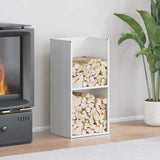 vidaXL Brandhoutrek 40x30x80 cm koudgewalst staal zwart