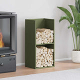 vidaXL Brandhoutrek 40x30x80 cm koudgewalst staal zwart