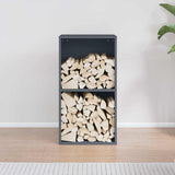 vidaXL Firewood Rack 40x30x75 cm Cold-Rolled Steel Black