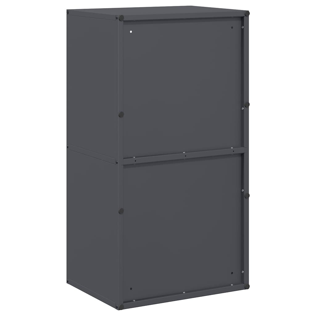 vidaXL Firewood Rack 40x30x75 cm Cold-Rolled Steel Black