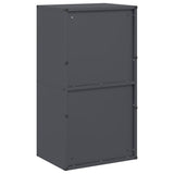 vidaXL Firewood Rack 40x30x75 cm Cold-Rolled Steel Black