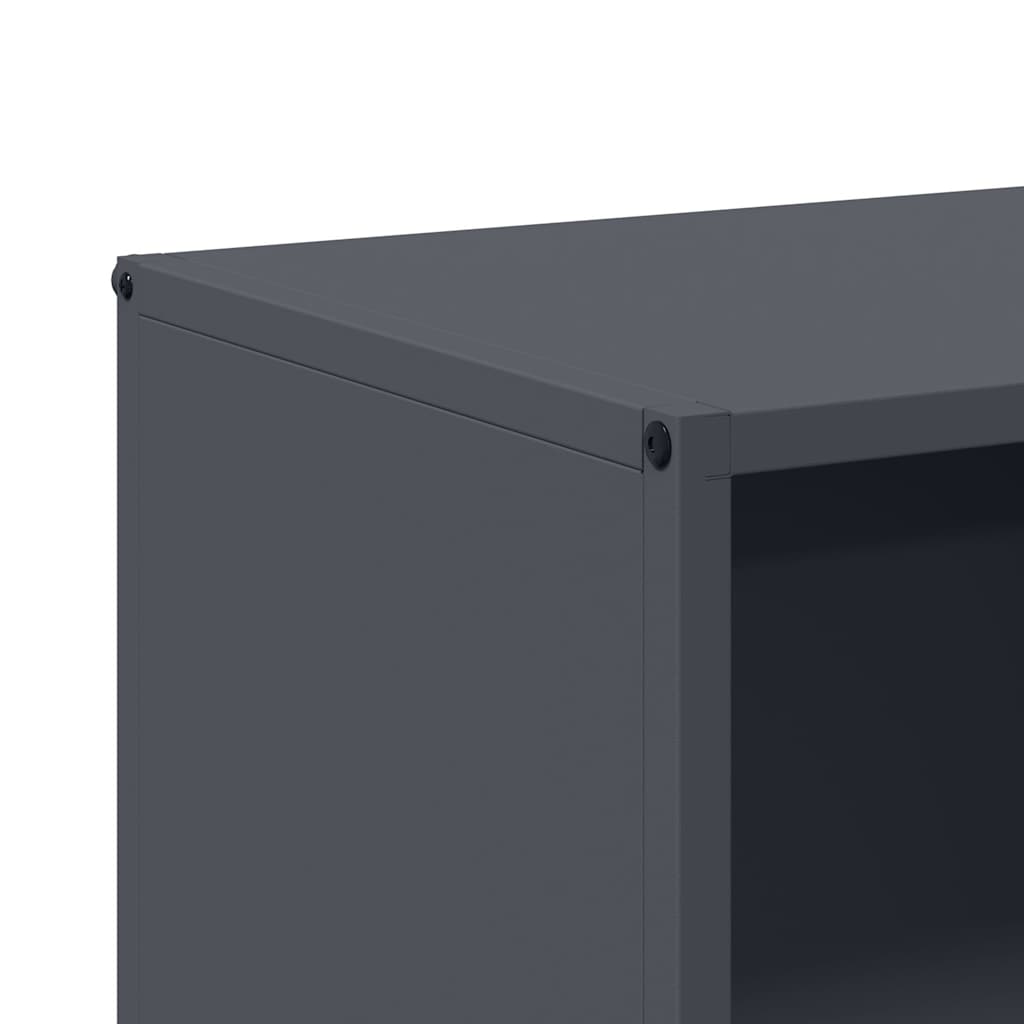 vidaXL Firewood Rack 40x30x75 cm Cold-Rolled Steel Black