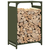 vidaXL Brandhoutrek 44x28x65 cm koudgewalst staal zwart