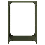 vidaXL Brandhoutrek 44x28x65 cm koudgewalst staal zwart