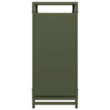 vidaXL Brandhoutrek 44x28x65 cm koudgewalst staal zwart