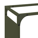 vidaXL Brandhoutrek 44x28x65 cm koudgewalst staal zwart