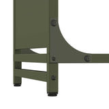 vidaXL Brandhoutrek 44x28x65 cm koudgewalst staal zwart