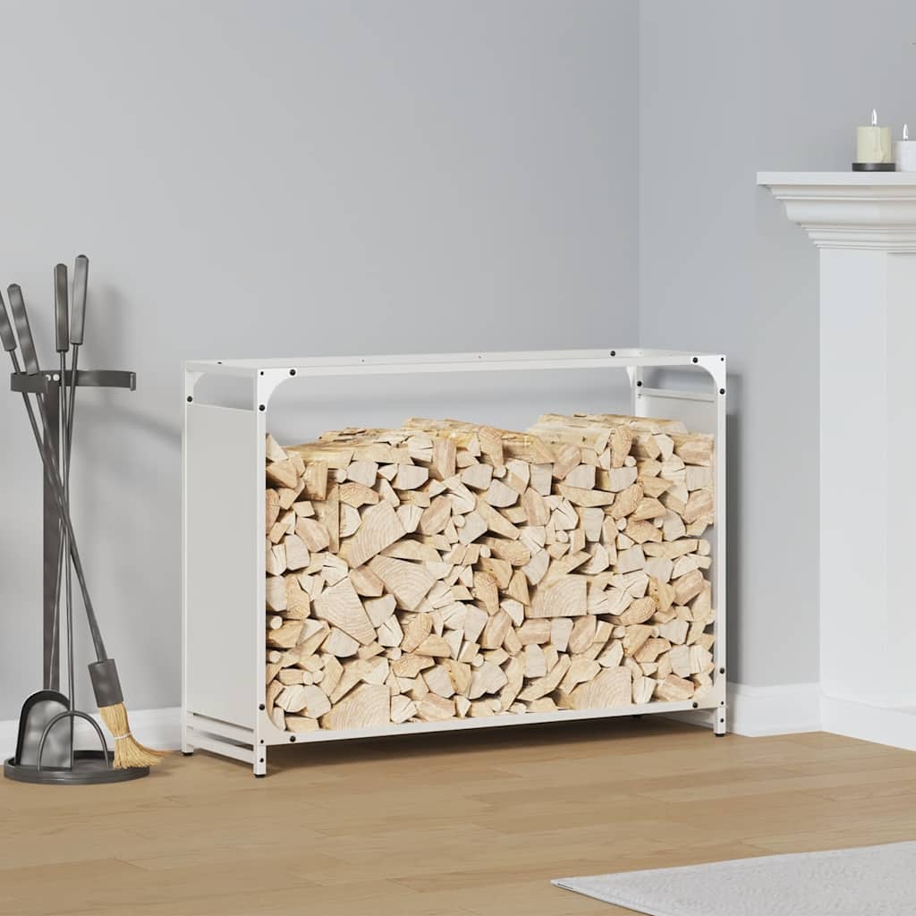 vidaXL Brandhoutrek 44x28x65 cm koudgewalst staal zwart