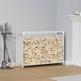 vidaXL Brandhoutrek 44x28x65 cm koudgewalst staal zwart