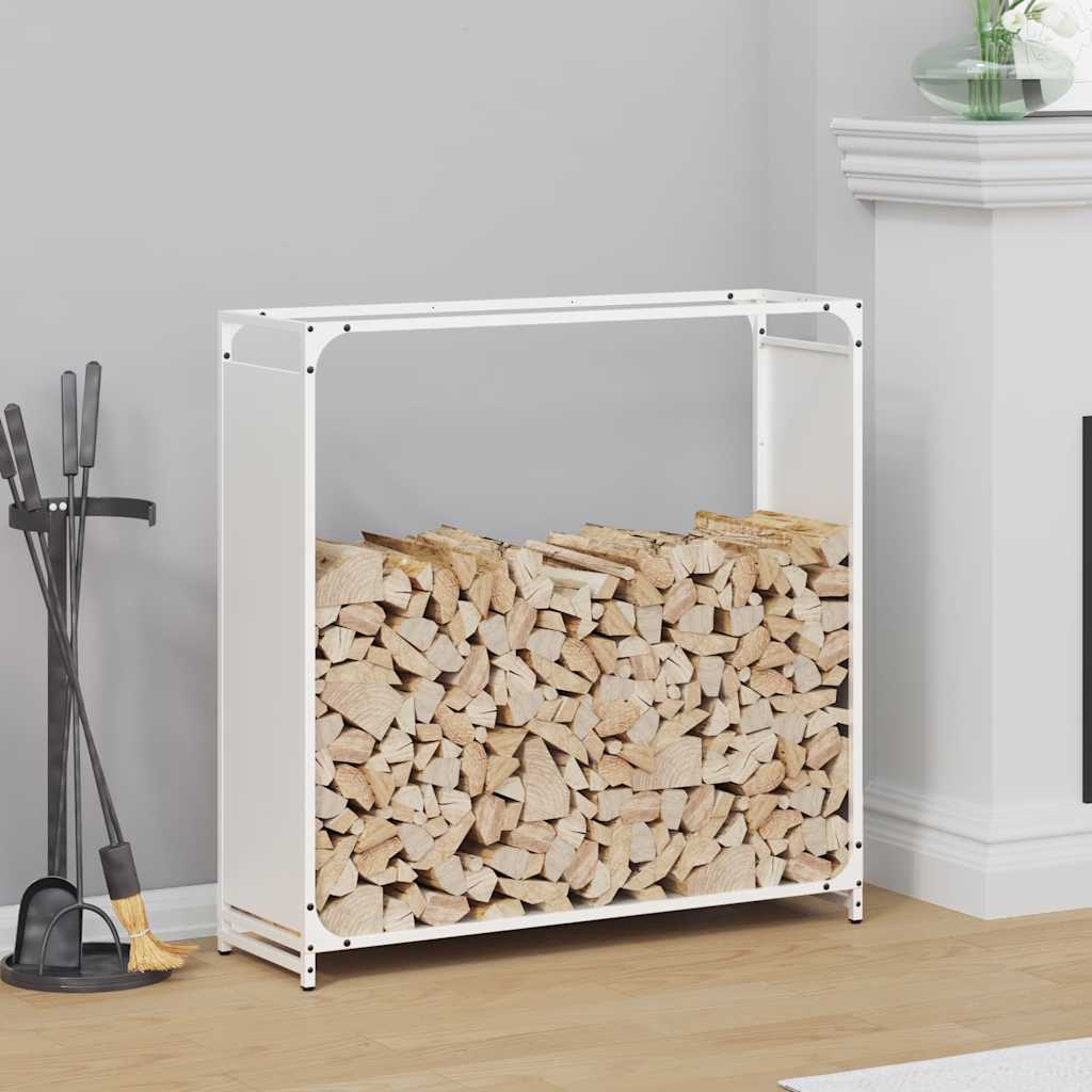 vidaXL Brandhoutrek 44x28x65 cm koudgewalst staal zwart