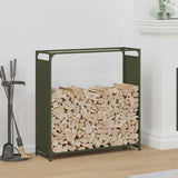 vidaXL Brandhoutrek 44x28x65 cm koudgewalst staal zwart