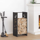 vidaXL Brandhoutrek 40x30x80 cm koudgewalst staal wit