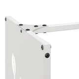 vidaXL Brandhoutrek 40x30x80 cm koudgewalst staal wit