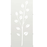 vidaXL Brandhoutrek 40x30x80 cm koudgewalst staal wit