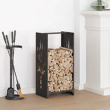 vidaXL Brandhoutrek 40x30x80 cm koudgewalst staal wit
