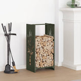 vidaXL Brandhoutrek 40x30x80 cm koudgewalst staal wit