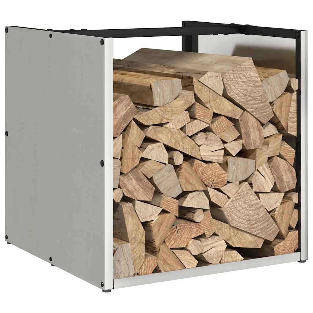 vidaXL Brandhoutrek 40x40x40 cm koudgewalst staal zwart