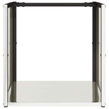 vidaXL Brandhoutrek 40x40x40 cm koudgewalst staal zwart