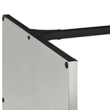 vidaXL Brandhoutrek 40x40x40 cm koudgewalst staal zwart