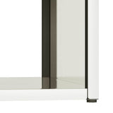 vidaXL Brandhoutrek 40x40x40 cm koudgewalst staal zwart