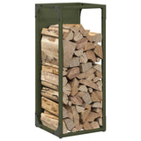 vidaXL Brandhoutrek 25x25x60 cm koudgewalst staal zwart
