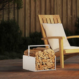 vidaXL Brandhoutrek 40x40x40 cm koudgewalst staal zwart