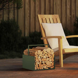 vidaXL Brandhoutrek 40x40x40 cm koudgewalst staal zwart