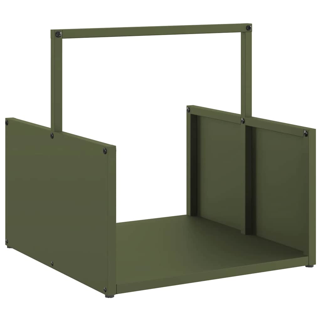 vidaXL Brandhoutrek 40x40x40 cm koudgewalst staal zwart