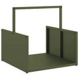 vidaXL Brandhoutrek 40x40x40 cm koudgewalst staal zwart