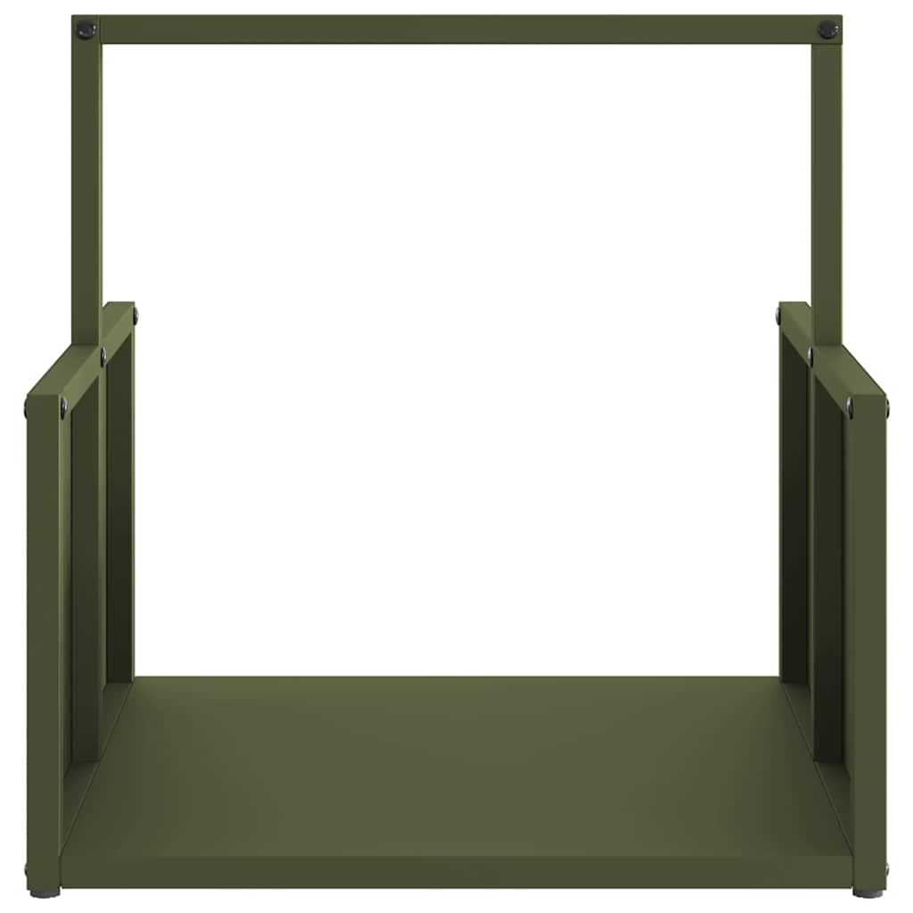 vidaXL Brandhoutrek 40x40x40 cm koudgewalst staal zwart