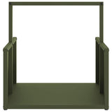vidaXL Brandhoutrek 40x40x40 cm koudgewalst staal zwart