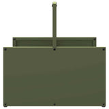 vidaXL Brandhoutrek 40x40x40 cm koudgewalst staal zwart
