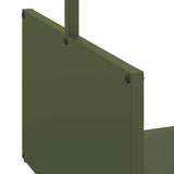 vidaXL Brandhoutrek 40x40x40 cm koudgewalst staal zwart