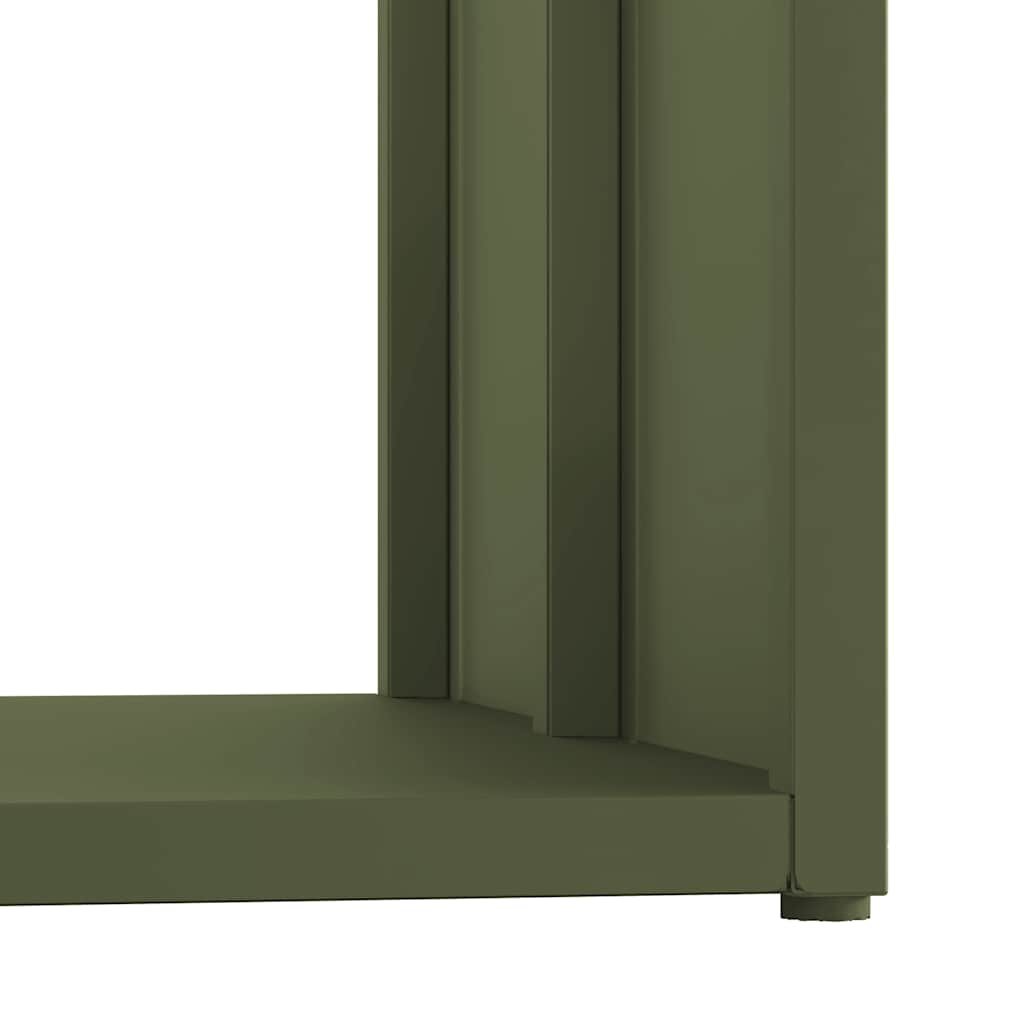 vidaXL Brandhoutrek 40x40x40 cm koudgewalst staal zwart