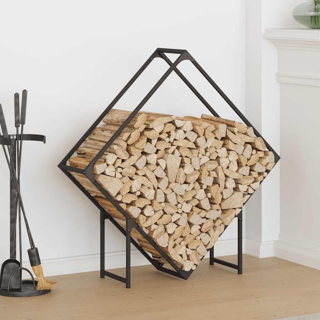 vidaXL Brandhoutrek 50x25x50 cm koudgewalst staal wit
