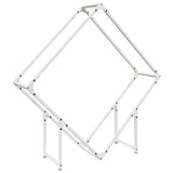 vidaXL Brandhoutrek 50x25x50 cm koudgewalst staal wit