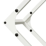 vidaXL Brandhoutrek 50x25x50 cm koudgewalst staal wit