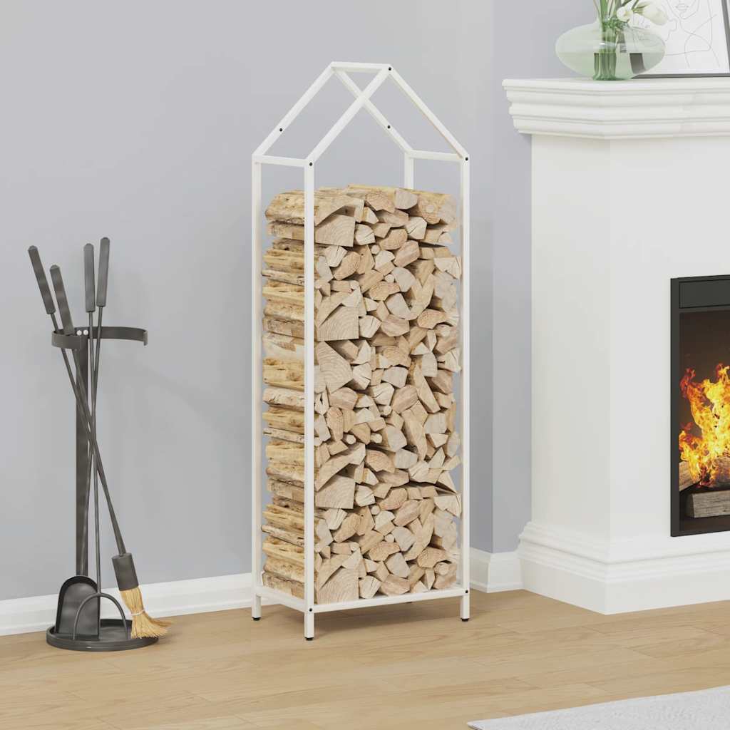vidaXL Brandhoutrek 40x25x60 cm koudgewalst staal zwart