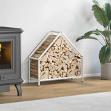 vidaXL Brandhoutrek 40x25x60 cm koudgewalst staal zwart