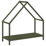 vidaXL Brandhoutrek 40x25x60 cm koudgewalst staal zwart