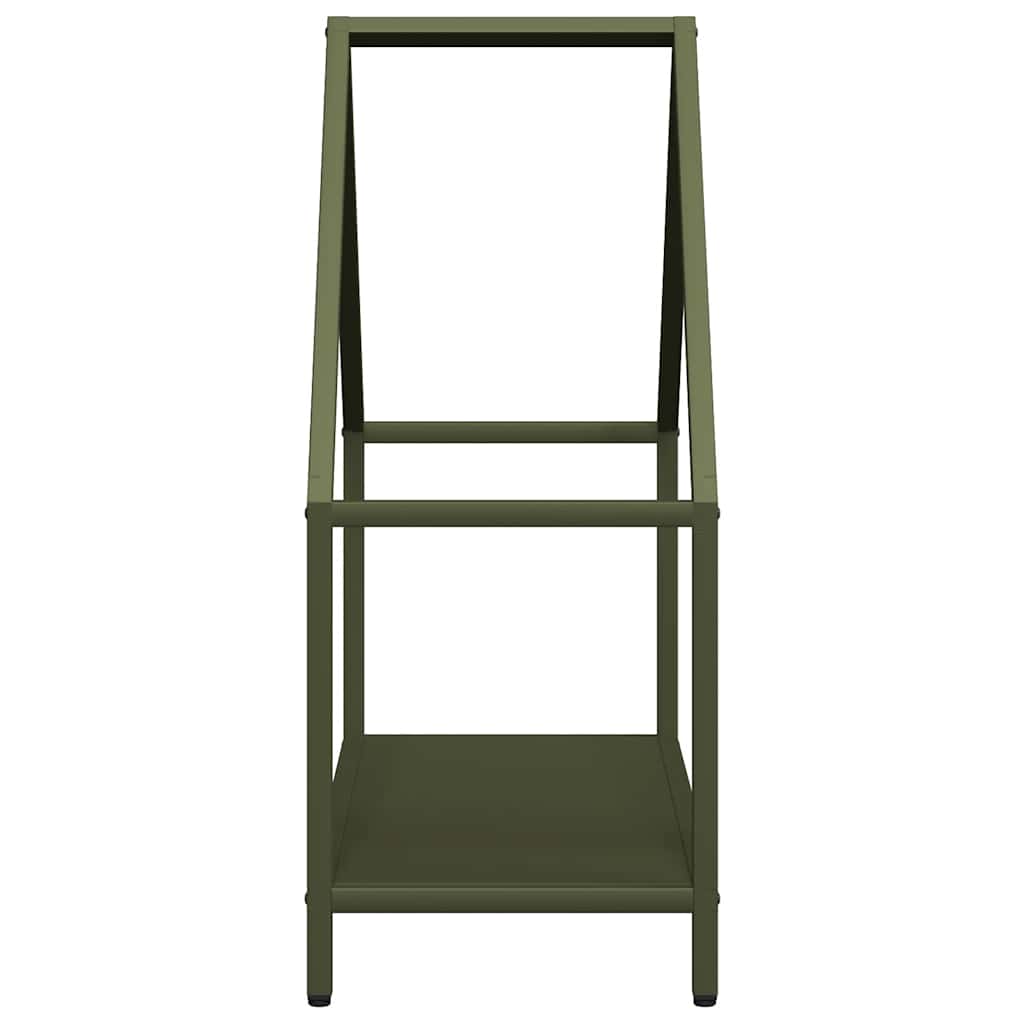 vidaXL Brandhoutrek 40x25x60 cm koudgewalst staal zwart