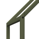 vidaXL Brandhoutrek 40x25x60 cm koudgewalst staal zwart