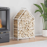 vidaXL Brandhoutrek 40x25x60 cm koudgewalst staal zwart