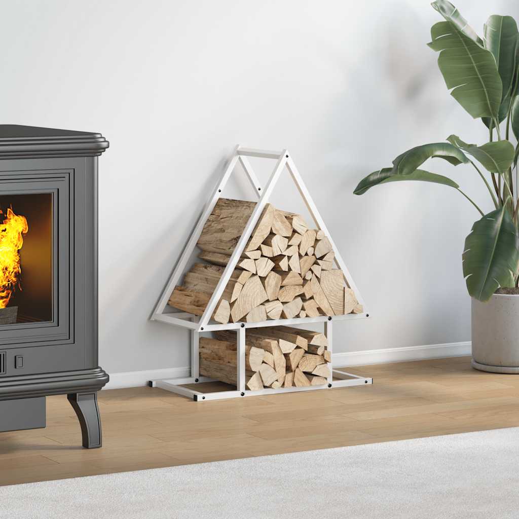 vidaXL Brandhoutrek 50x25x60 cm koudgewalst staal zwart